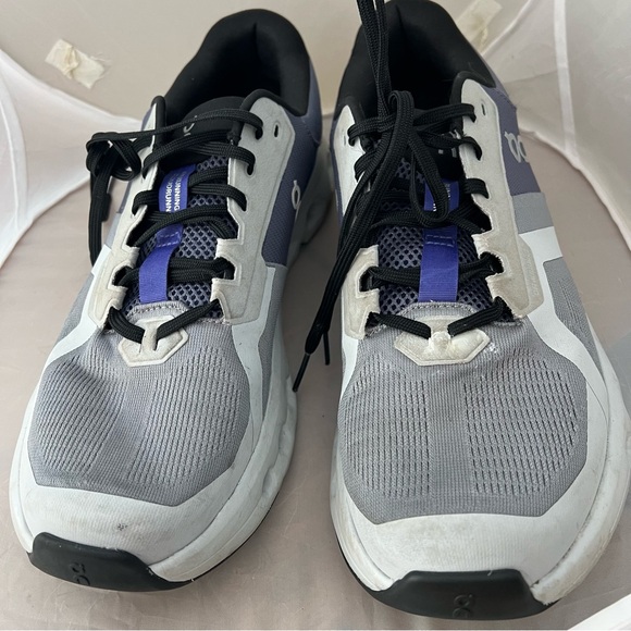 On Running Cloudrunner 2 in Gray with Purple & Black Detail Men’s 11 - Picture 3 of 8